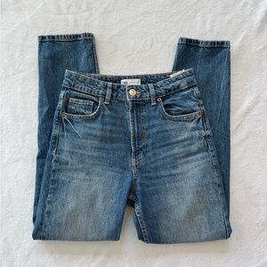 Zara straight leg high waist jeans